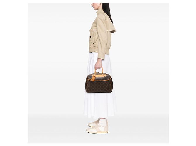 Louis Vuitton Marrone Monogram Deauville - vista 6