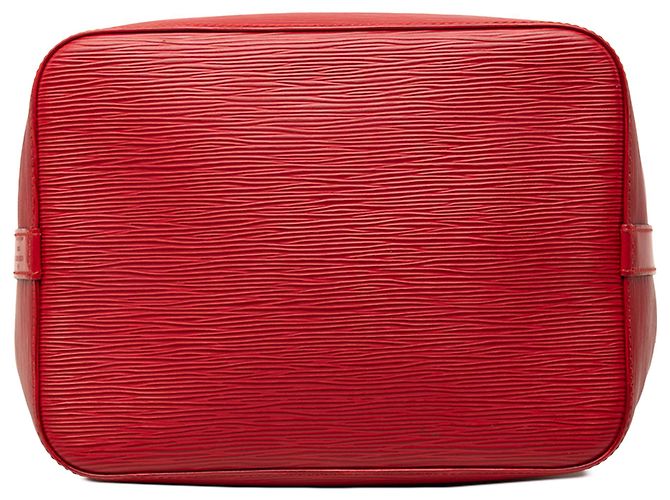 Louis Vuitton Petit Noe in pelle Epi rossa Rosso - vista 3