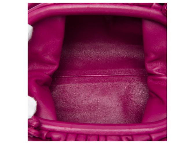 Bottega Veneta Borsa a tracolla Mini Pouch in agnello viola Porpora - vista 4