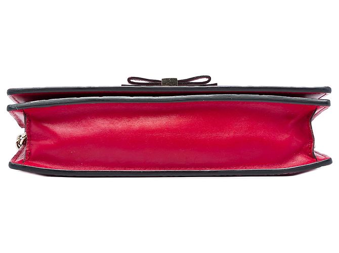 Cartera con cadena Gucci Red Mini Guccissima con lazo - vista 3