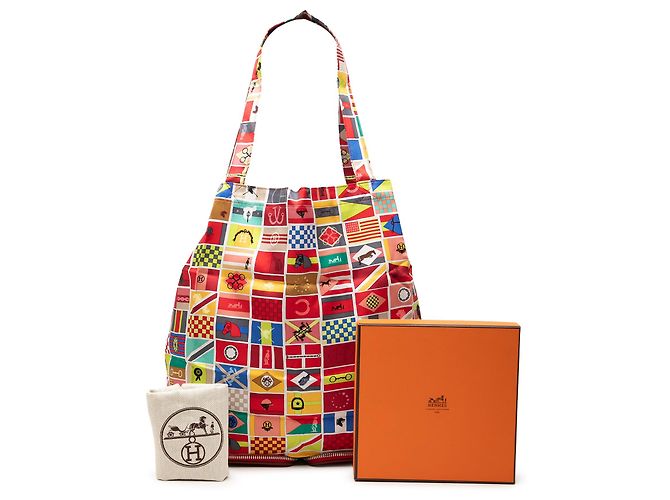 Tote Silky Pop Red En Voyage Hermès - vista 10