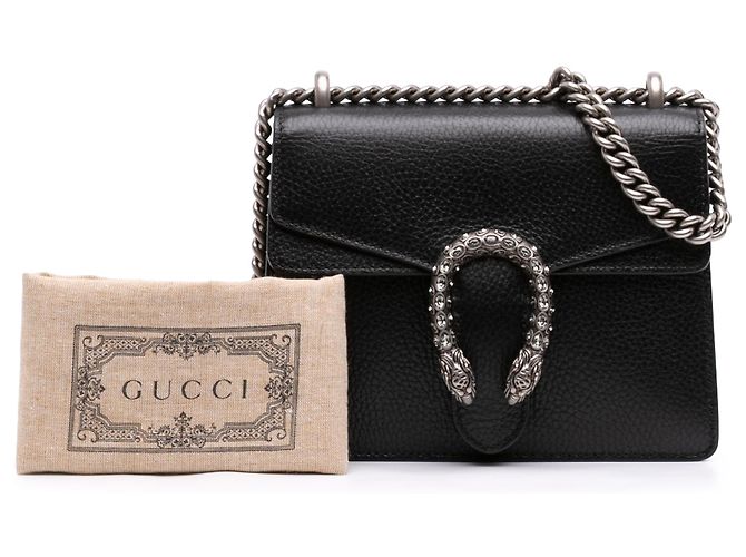 Gucci Dionysus tracolla piccola in vitello nero - vista 7