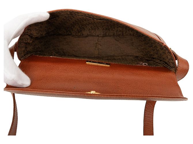 Borsa a tracolla Saint Laurent in pelle marrone - vista 4