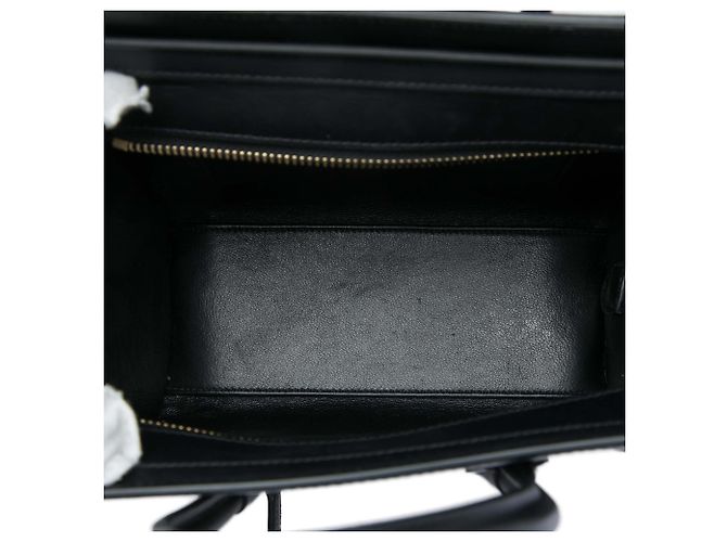 Luggage Céline Borsa Tote Celine Nano Tricolor in pelle beige - vista 5
