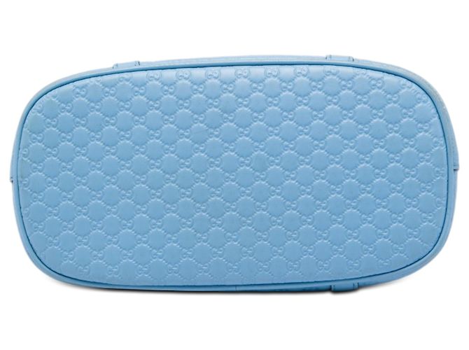 Borsa Gucci Blue Mini Microguccissima Dome Blu chiaro - vista 3