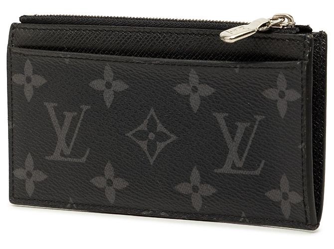 Portafoglio e porta carte Louis Vuitton Black Monogram Eclipse Taigarama Nero - vista 2