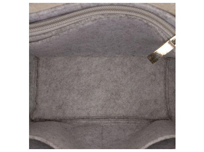 Belt Bag Céline Borsa Belt Celine in pelle di vitello laminata argento Nano - vista 4