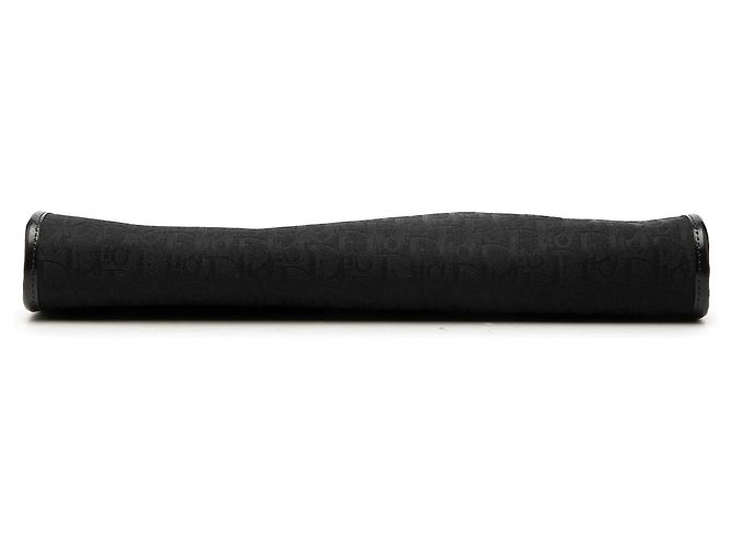 Clutch Diorissimo Trotter in tela nera con catena Dior Nero - vista 3