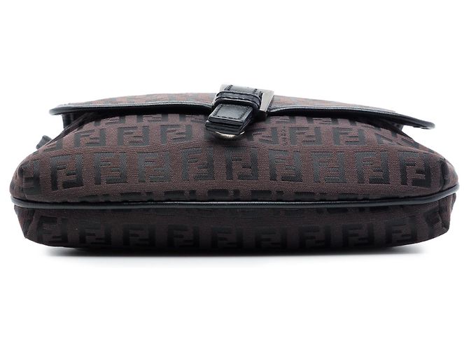 Fendi Braun Zucchino Canvas Crossbody Dunkelbraun - Ansicht 3