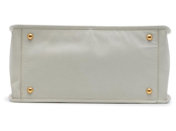 Borsa Prada White Saffiano Lux Double Zip Bianco Bianco sporco - vista 3