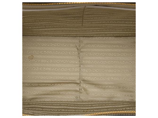 Borsa Prada White Saffiano Lux Double Zip Bianco Bianco sporco - vista 4