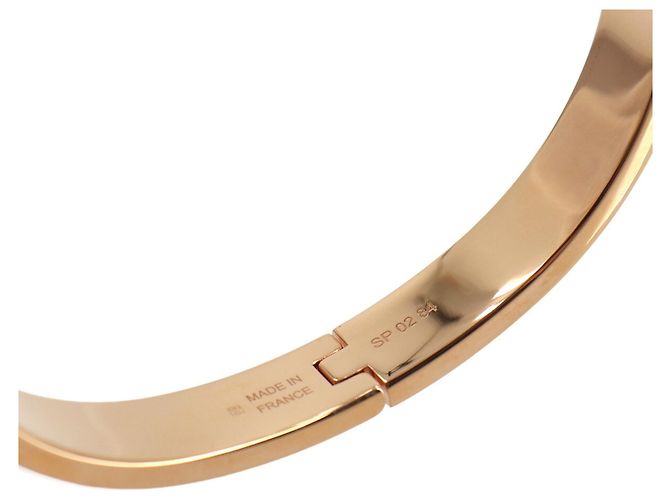 Hermès Pulsera Mini Clic Kelly PM Hermes Blanco Dorado - vista 5