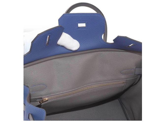 Hermès Hermes Birkin 30 Handtasche Blau Grau - Ansicht 8