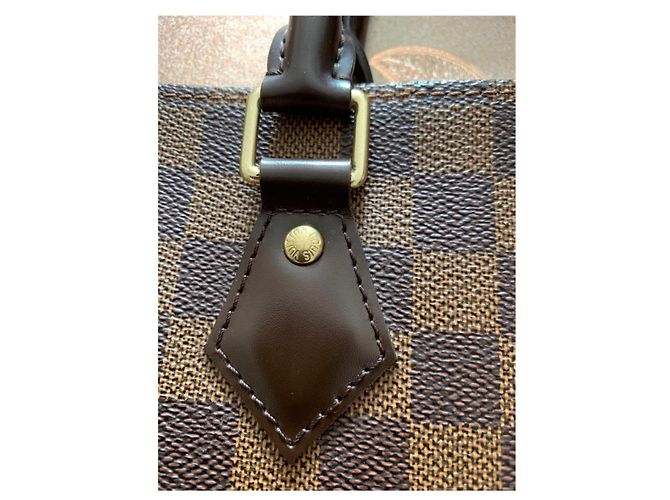 Louis Vuitton Borsa Tote Damier Ebene Marrone - vista 4