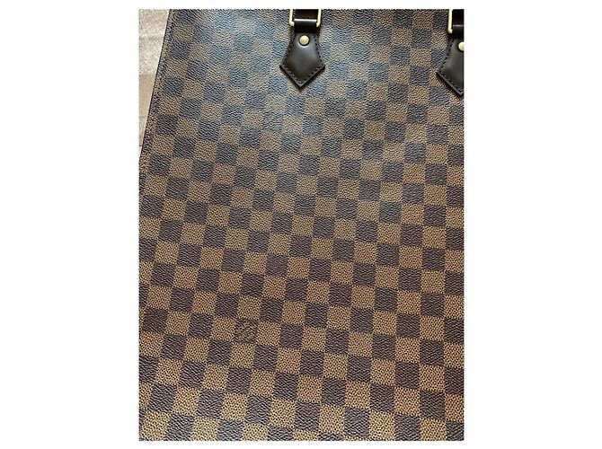 Louis Vuitton Borsa Tote Damier Ebene Marrone - vista 5