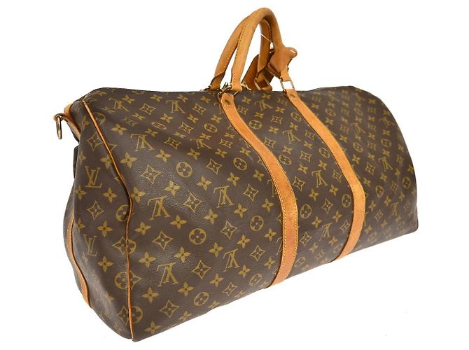 Louis Vuitton Keepall Bandouliere Monogram Canvas 55 Marrom - vista 2