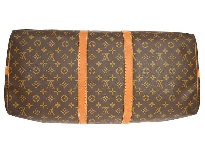 Louis Vuitton Keepall Bandouliere Monogram Canvas 55 Marrom - vista 7