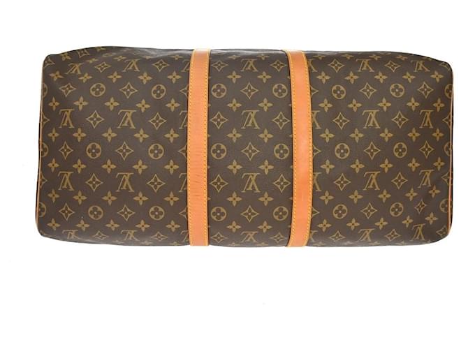 Louis Vuitton Keepall Monogram 55 Marrone - vista 7