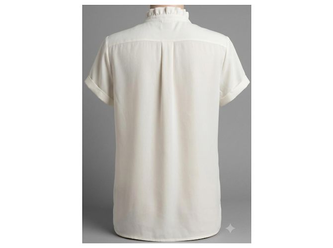 Moncler Maglia Polo Manica Corta Bianca Bianco - vista 2