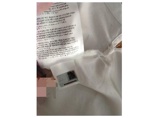 Moncler Maglia Polo Manica Corta Bianca Bianco - vista 7