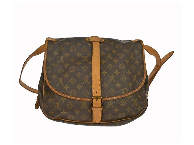 Louis Vuitton Saumur Monogram 35 Marrone - vista 2