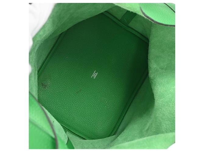 Hermès Hermes Picotin Lock Clemence GM Verde - vista 3
