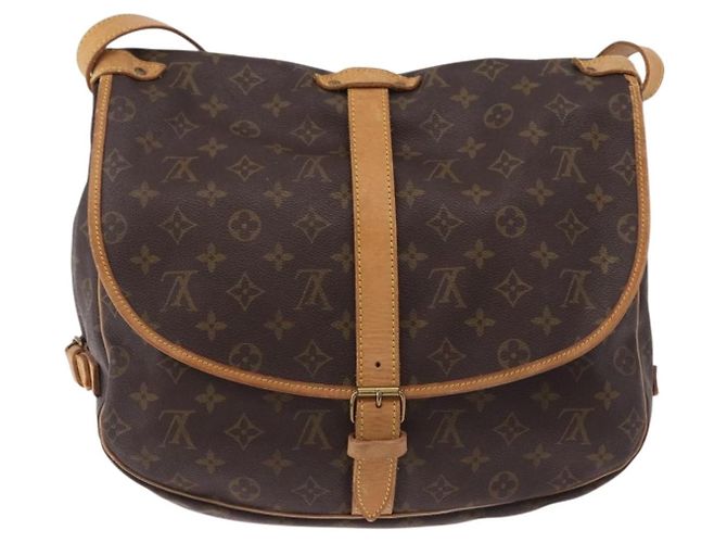 Louis Vuitton Saumur Monogram 35 Marrone - vista 2
