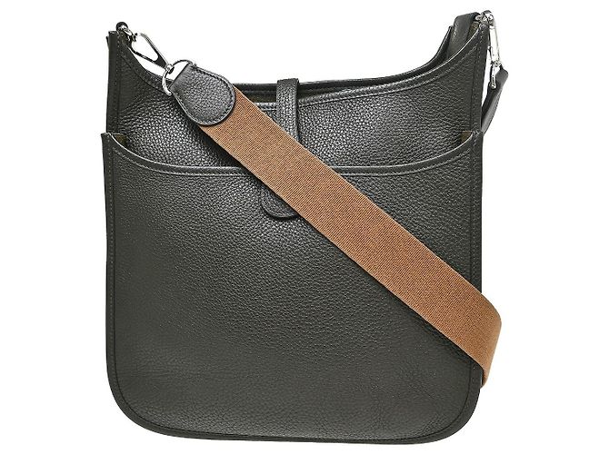 Hermès Borsa Evelyne Hermes Gen III Clemence PM Verde - vista 2
