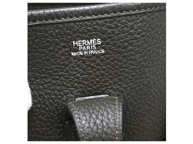 Hermès Borsa Evelyne Hermes Gen III Clemence PM Verde - vista 4