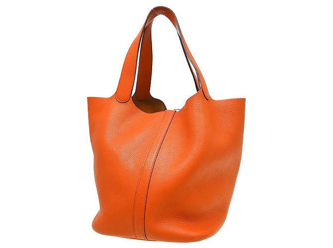 Hermès Hermes Picotin Clemence GM Arancione - vista 2