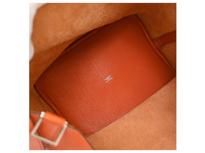 Hermès Hermes Picotin Clemence GM Arancione - vista 3
