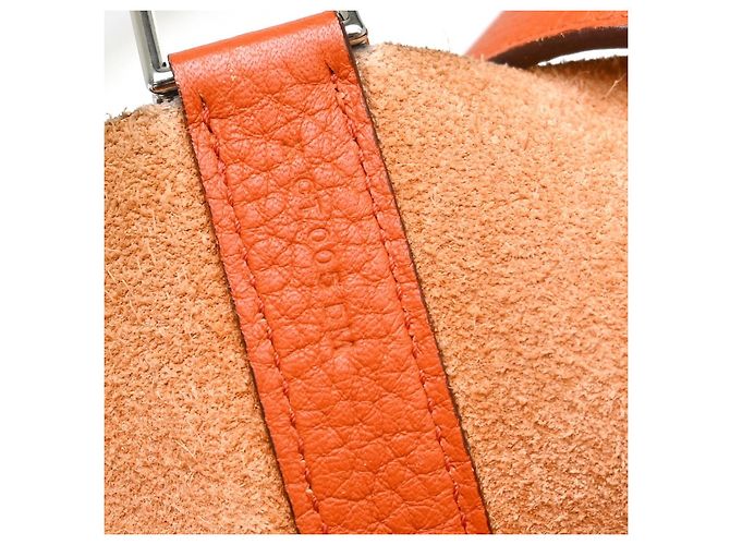Hermès Hermes Picotin Clemence GM Arancione - vista 4