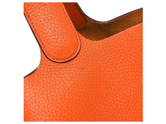 Hermès Hermes Picotin Clemence GM Arancione - vista 6