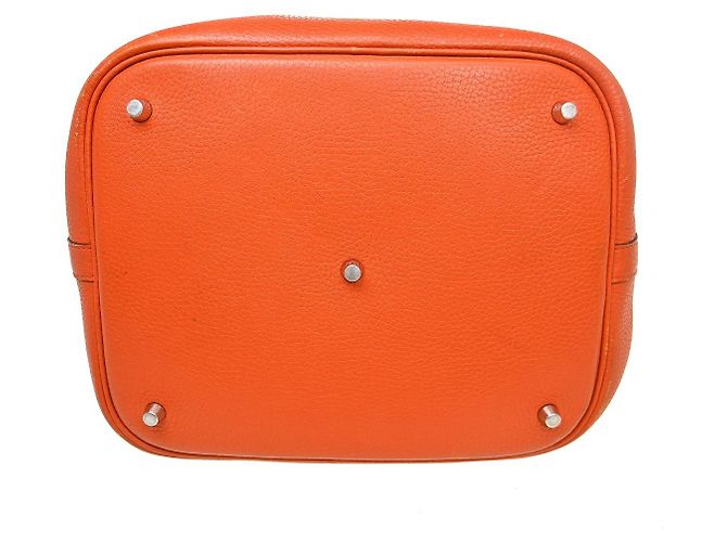 Hermès Hermes Picotin Clemence GM Arancione - vista 7