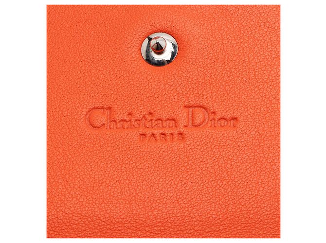 Dior Leather Addict Rendez Vous Wallet on Chain Orange - Ansicht 7