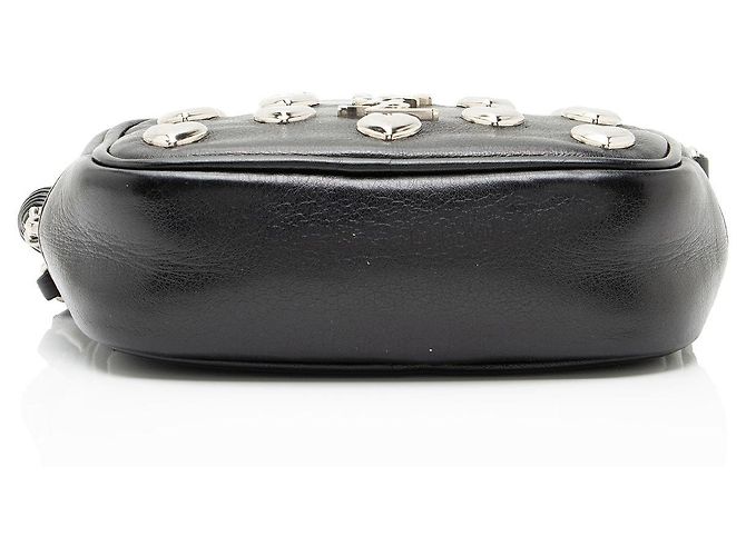 Borsa Blogger in pelle con applicazioni a cuore e monogramma Saint Laurent Nero - vista 4