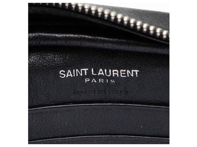 Borsa Blogger in pelle con applicazioni a cuore e monogramma Saint Laurent Nero - vista 8