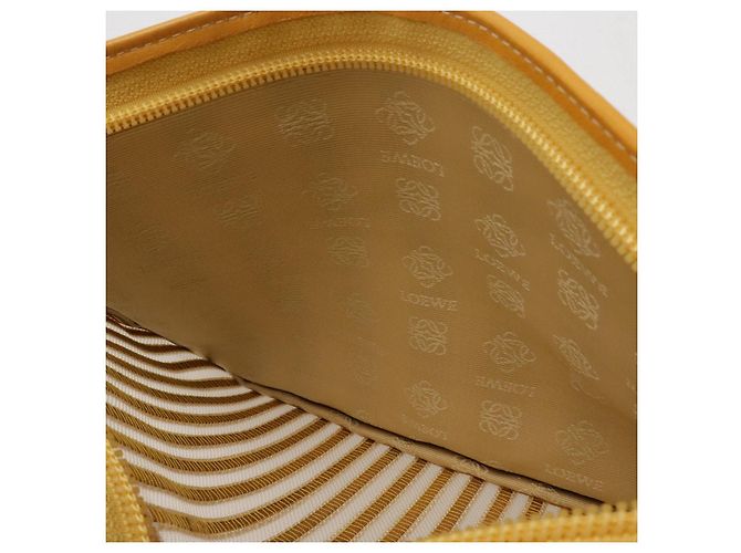 Loewe Anagram Mesh Lederpouch Gelb - Ansicht 5