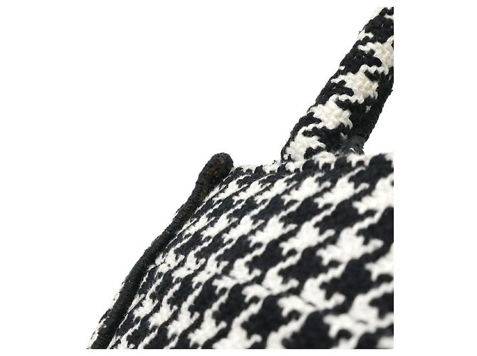 Bolsa de celular Dior Canvas Book Tote 2WAY de ombro Preto - vista 4