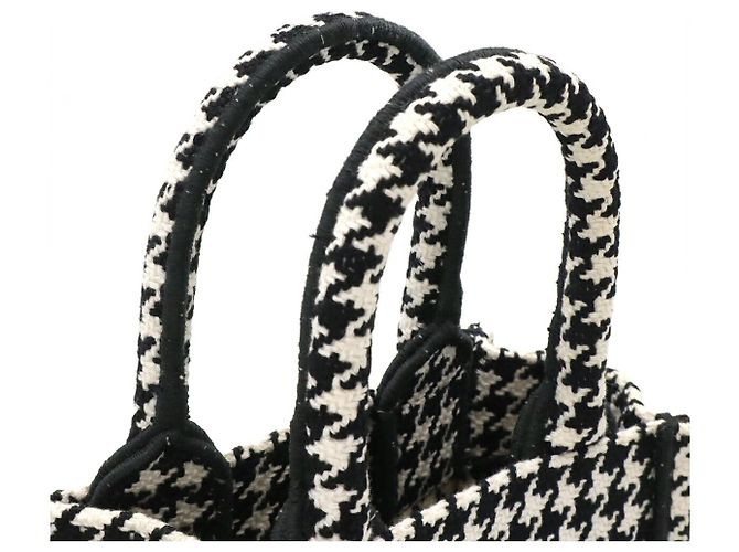 Bolsa de celular Dior Canvas Book Tote 2WAY de ombro Preto - vista 5