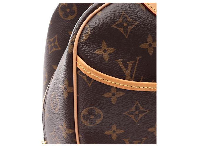 Borsa a Mano Louis Vuitton Monogram Doeville Bowling Vanity Marrone - vista 10