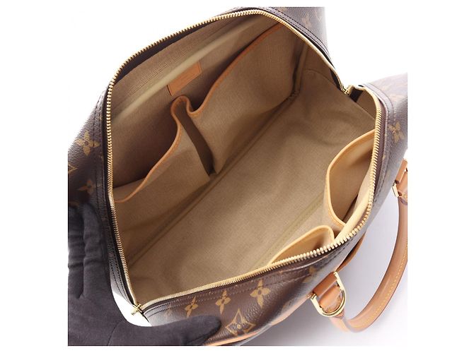 Borsa a Mano Louis Vuitton Monogram Doeville Bowling Vanity Marrone - vista 2