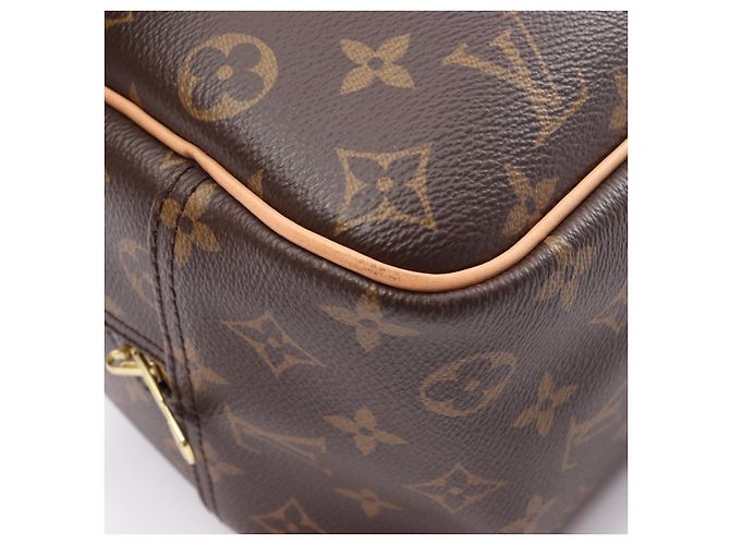 Borsa a Mano Louis Vuitton Monogram Doeville Bowling Vanity Marrone - vista 8
