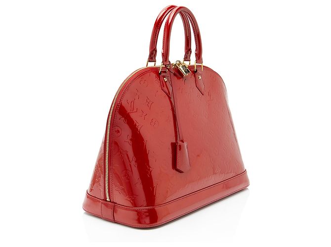 Louis Vuitton Monogram Vernis Alma GM Satchel Rot - Ansicht 2