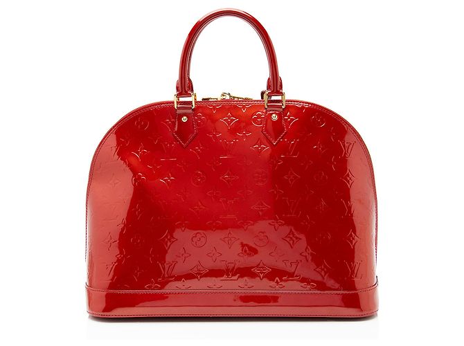 Louis Vuitton Monogram Vernis Alma GM Satchel Rot - Ansicht 3