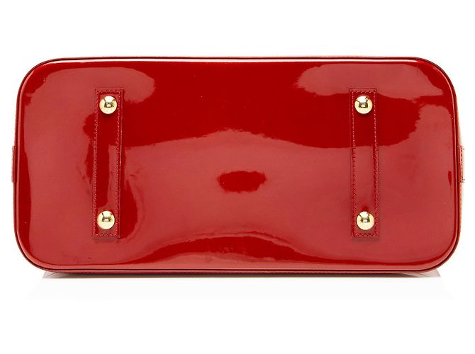 Louis Vuitton Monogram Vernis Alma GM Satchel Rot - Ansicht 4
