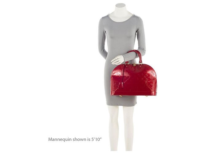 Louis Vuitton Monogram Vernis Alma GM Satchel Rot - Ansicht 5