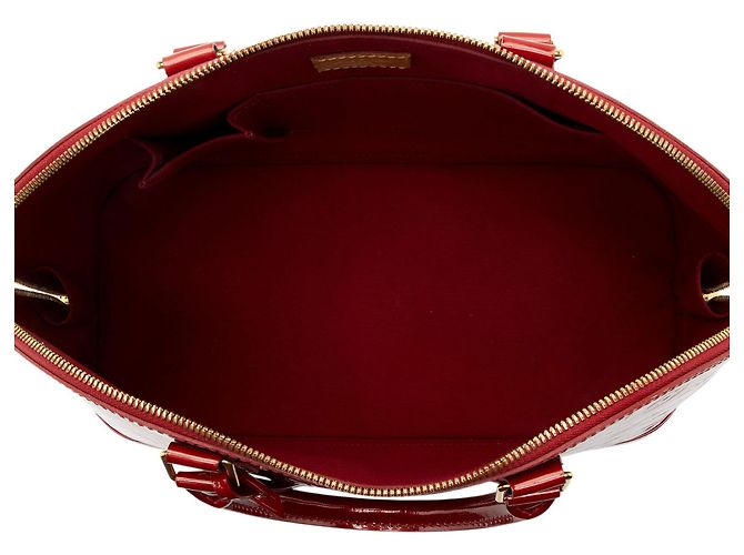 Louis Vuitton Monogram Vernis Alma GM Satchel Rot - Ansicht 7