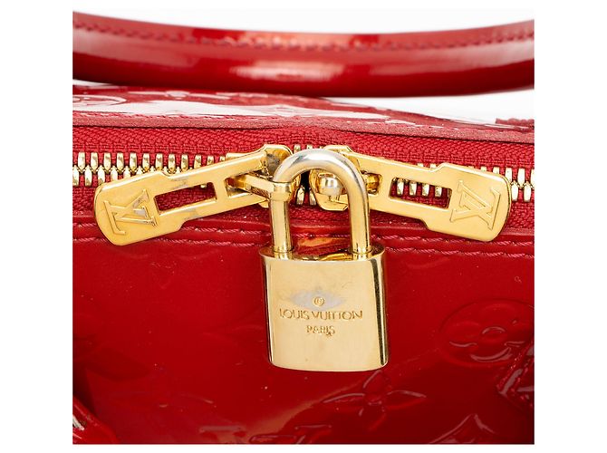 Louis Vuitton Monogram Vernis Alma GM Satchel Rot - Ansicht 9