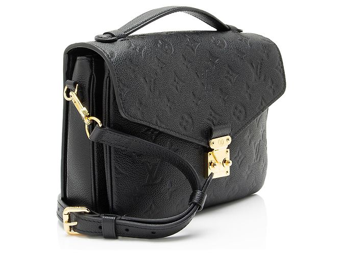 Bolsa de ombro Pochette Metis Monogram Empreinte Louis Vuitton Preto - vista 2